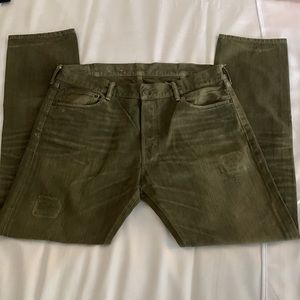 RALPH LAUREN DENIM & SUPPLY SLIM JEANS SZ 38/32 in Green